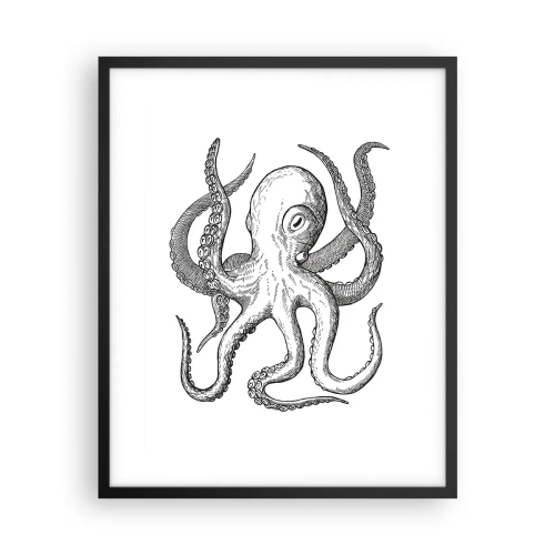 Poster în ramă neagră - Dansând cu valurile - 40x50 cm