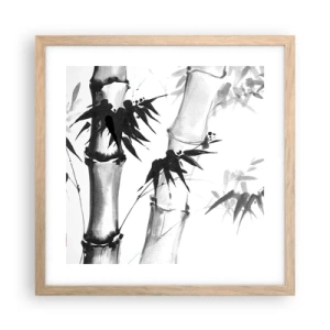 Poster în ramă de stejar deschis - Primul-plan al Orientului - 40x40 cm