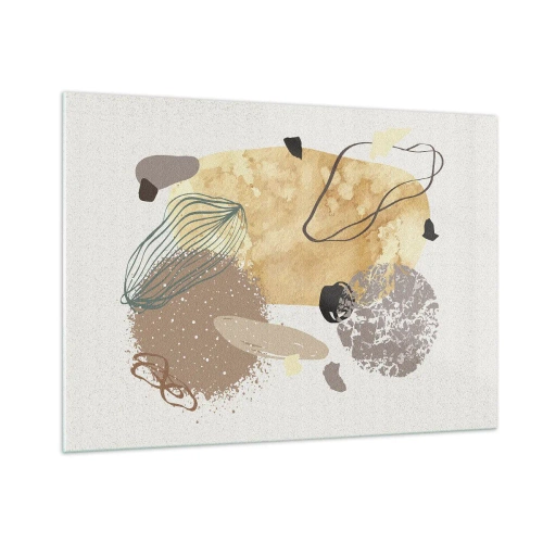 Tablou pe sticlă - Fluiditatea aplicată - 100x70 cm