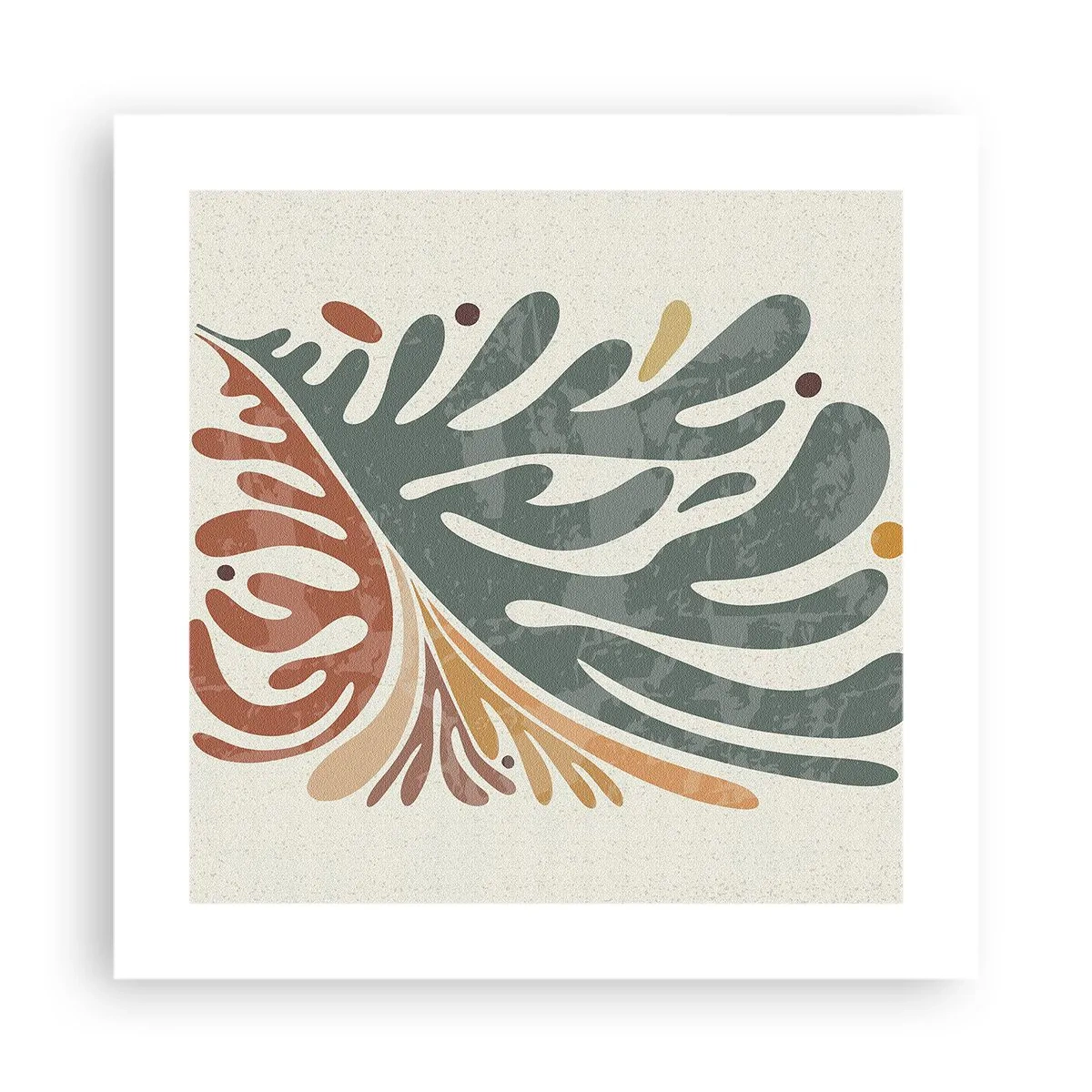 Poster - Frunză multicoloră - 40x40 cm