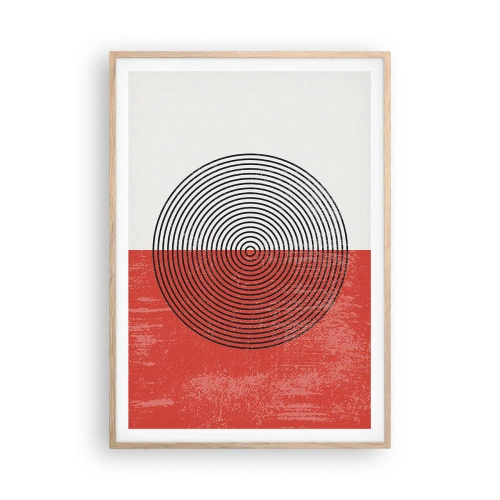 Poster în ramă de stejar deschis - Direct la subiect - 70x100 cm