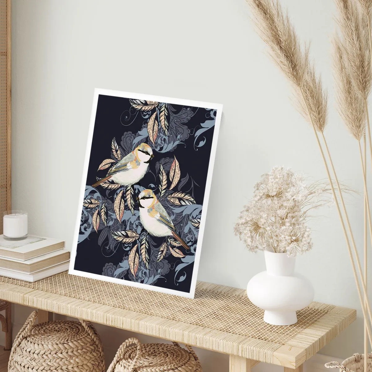 Poster - Ciripirile galben-albastru - 40x50 cm