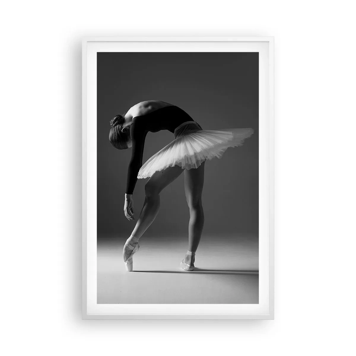 Poster în ramă albă - Bella balerina - 61x91 cm