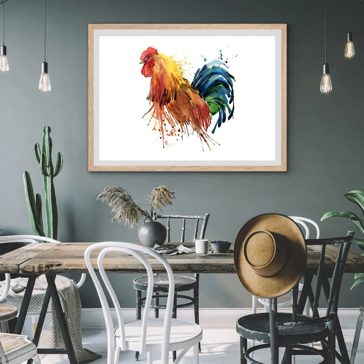 Poster în ramă de stejar deschis - Haina regală, mândria regală - 40x30 cm