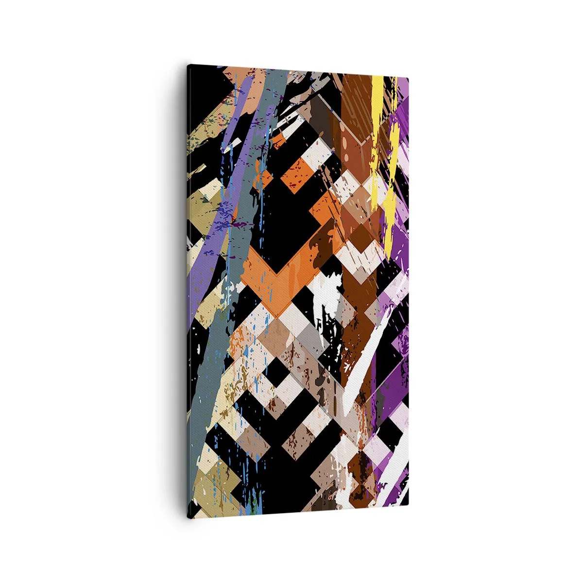 Tablou pe pânză - La pătrat - 55x100 cm