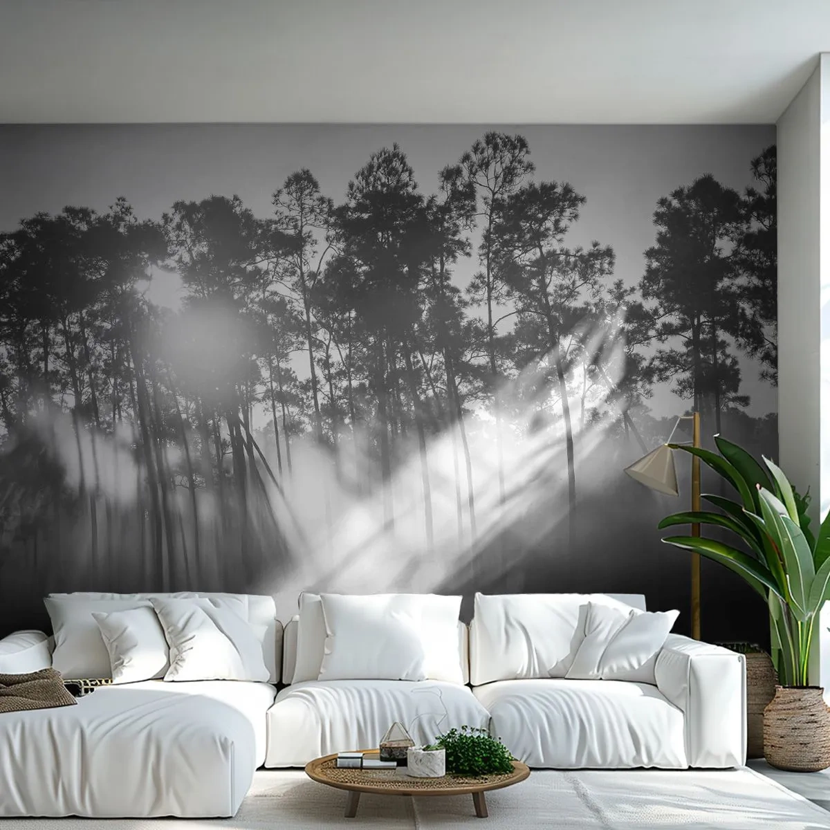 Tapet Autoadeziv Deluxe Sticker - Soare de neoprit - Peisaj, pădure, Natură - 500x350 cm