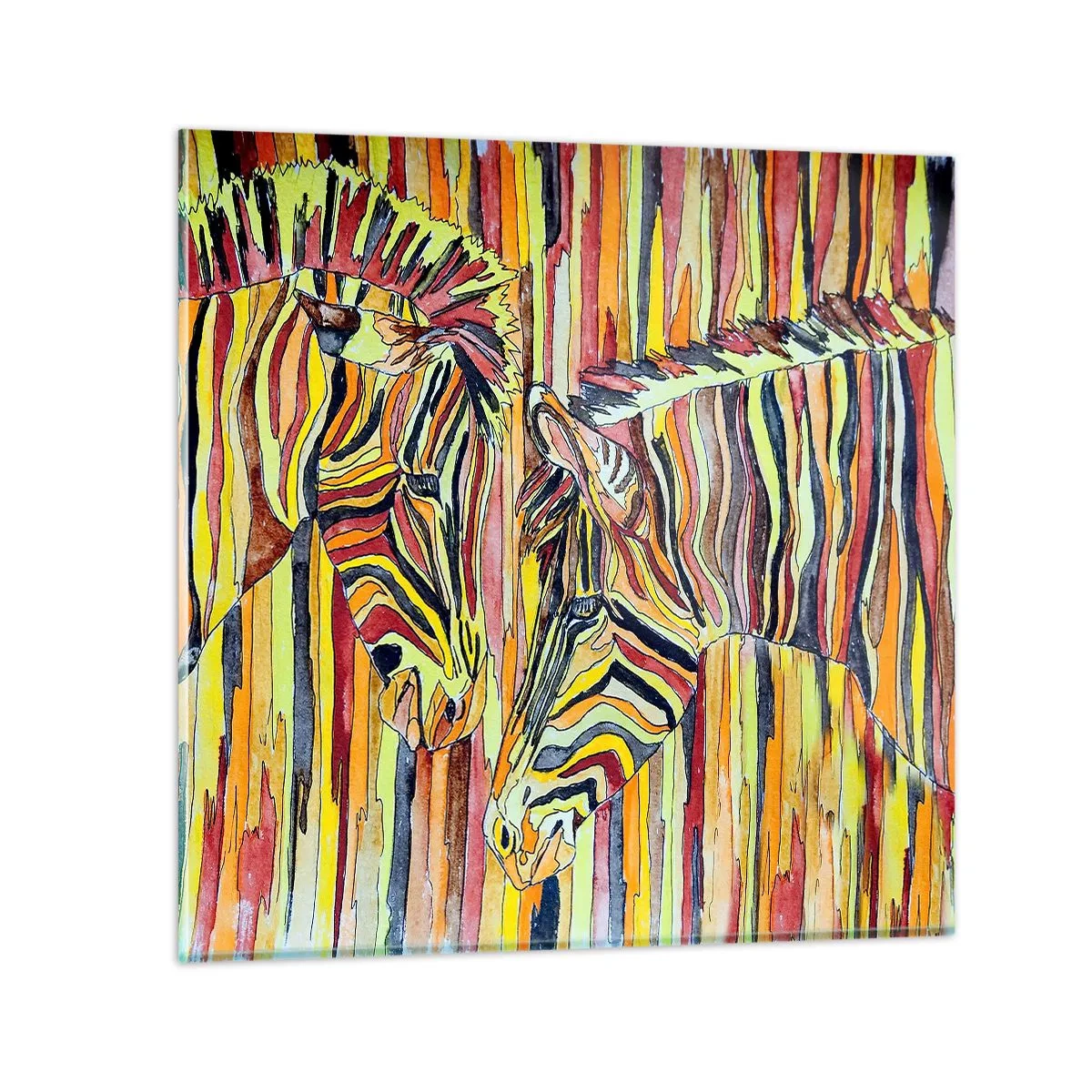 Tablou pe sticlă - Deci și tu.. - 70x70 cm