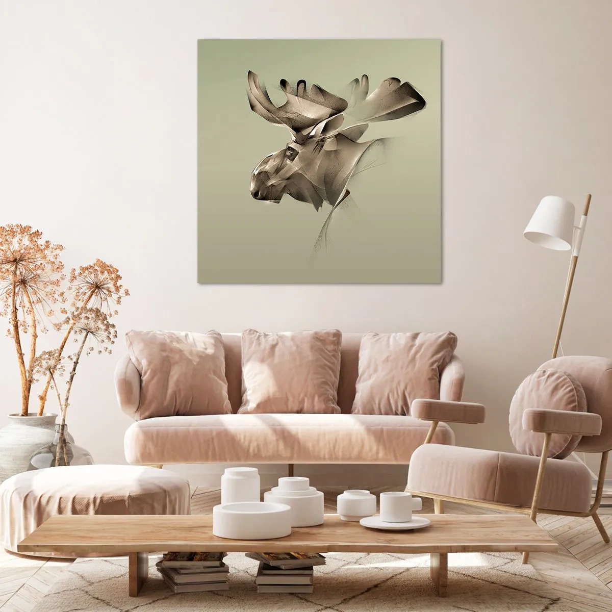 Tablou pe pânză - Puterea blândă a calmului - 70x70 cm