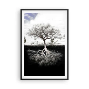 Poster în ramă neagră - Descoperire - 61x91 cm