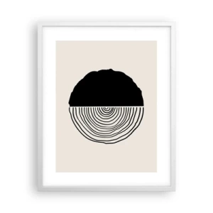 Poster în ramă albă - Jumi-juma - 40x50 cm