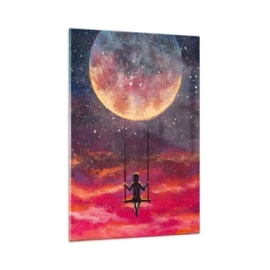 Tablou pe sticlă - Cu capul în nori - 80x120 cm