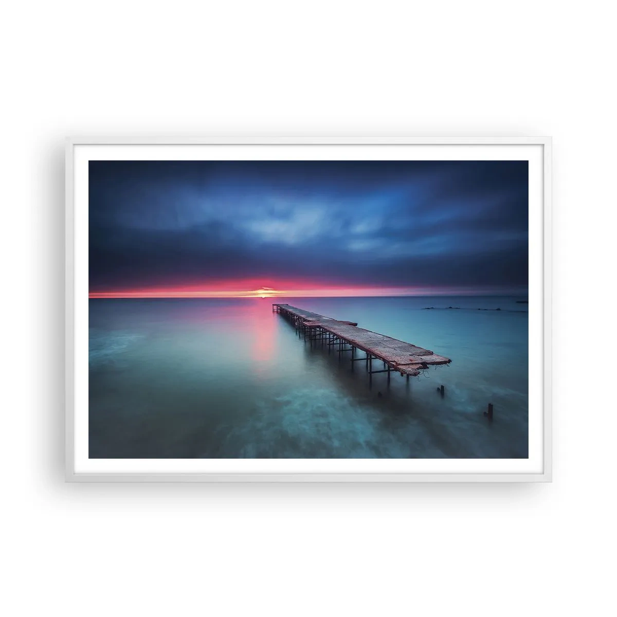 Poster în ramă albă - Între cer și pământ - 100x70 cm