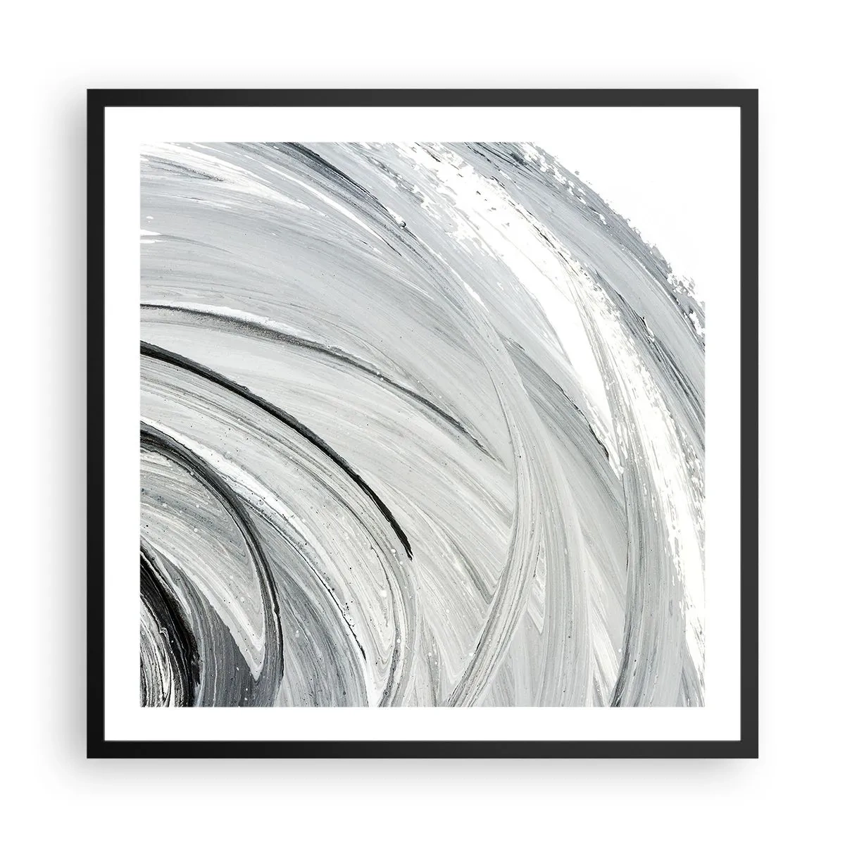 Poster în ramă neagră - Compoziție orbitală - 60x60 cm