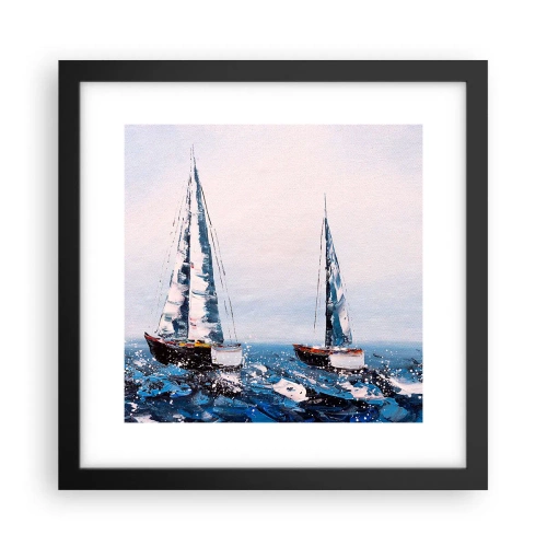 Poster în ramă neagră - Frăția vântului - 30x30 cm