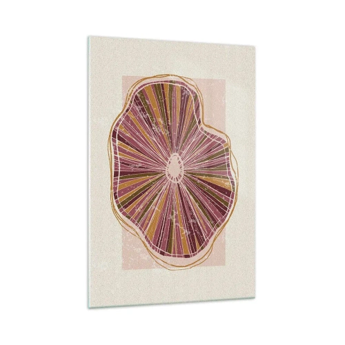 Tablou pe sticlă - Abstracția radială - 70x100 cm