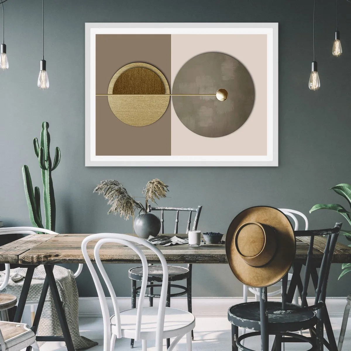 Poster în ramă albă - Echilibru perfect - 91x61 cm