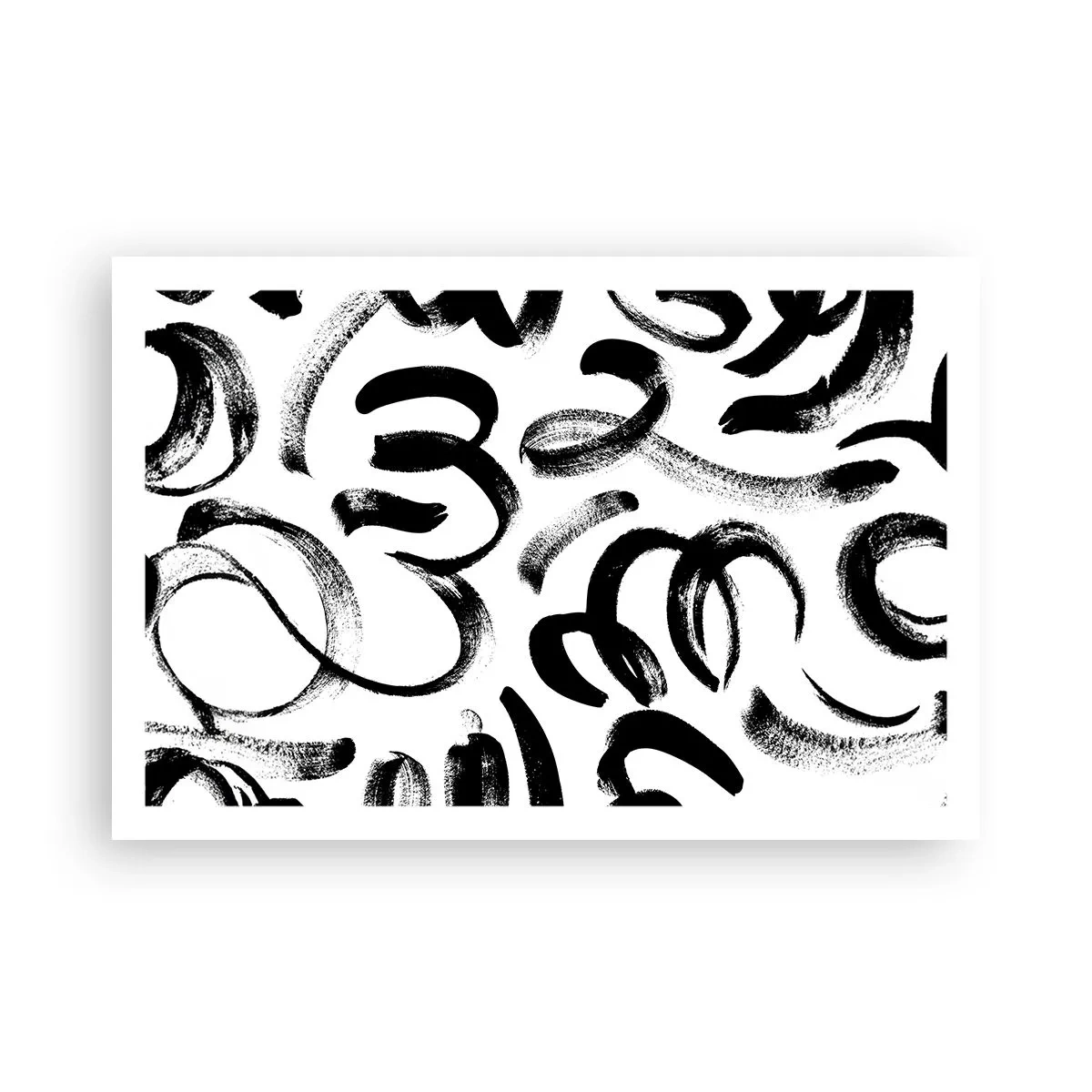Poster - Negru pe alb - 91x61 cm