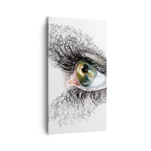 Tablou pe pânză - Privește direct în suflet - 45x80 cm