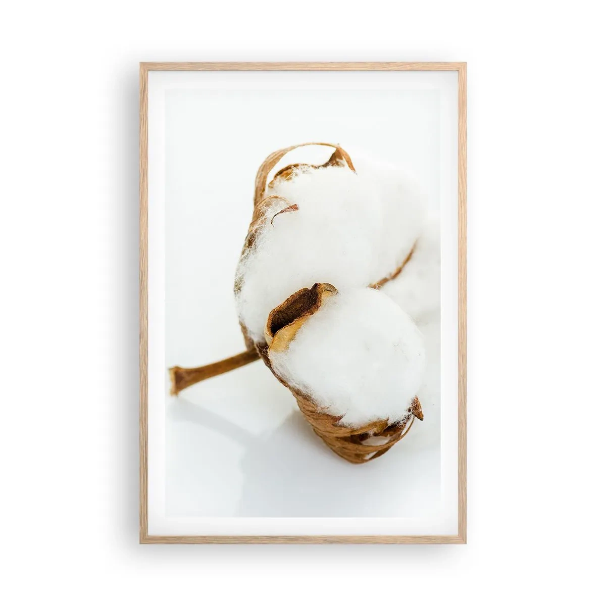 Poster în ramă de stejar deschis - Moale prin natură - 61x91 cm