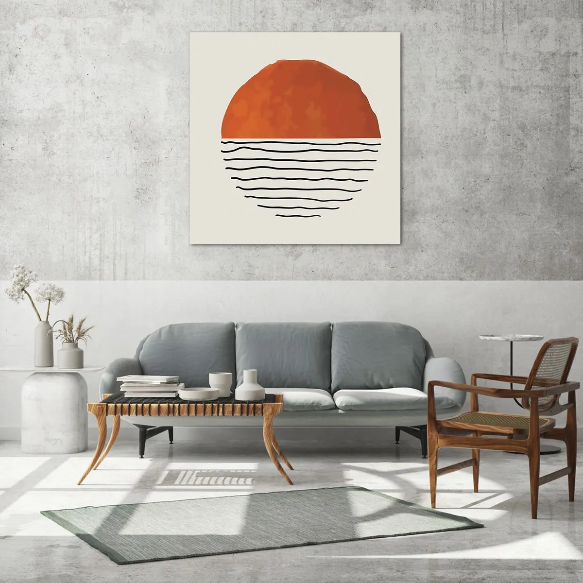 Tablou pe sticlă - În stil japonez - 30x30 cm