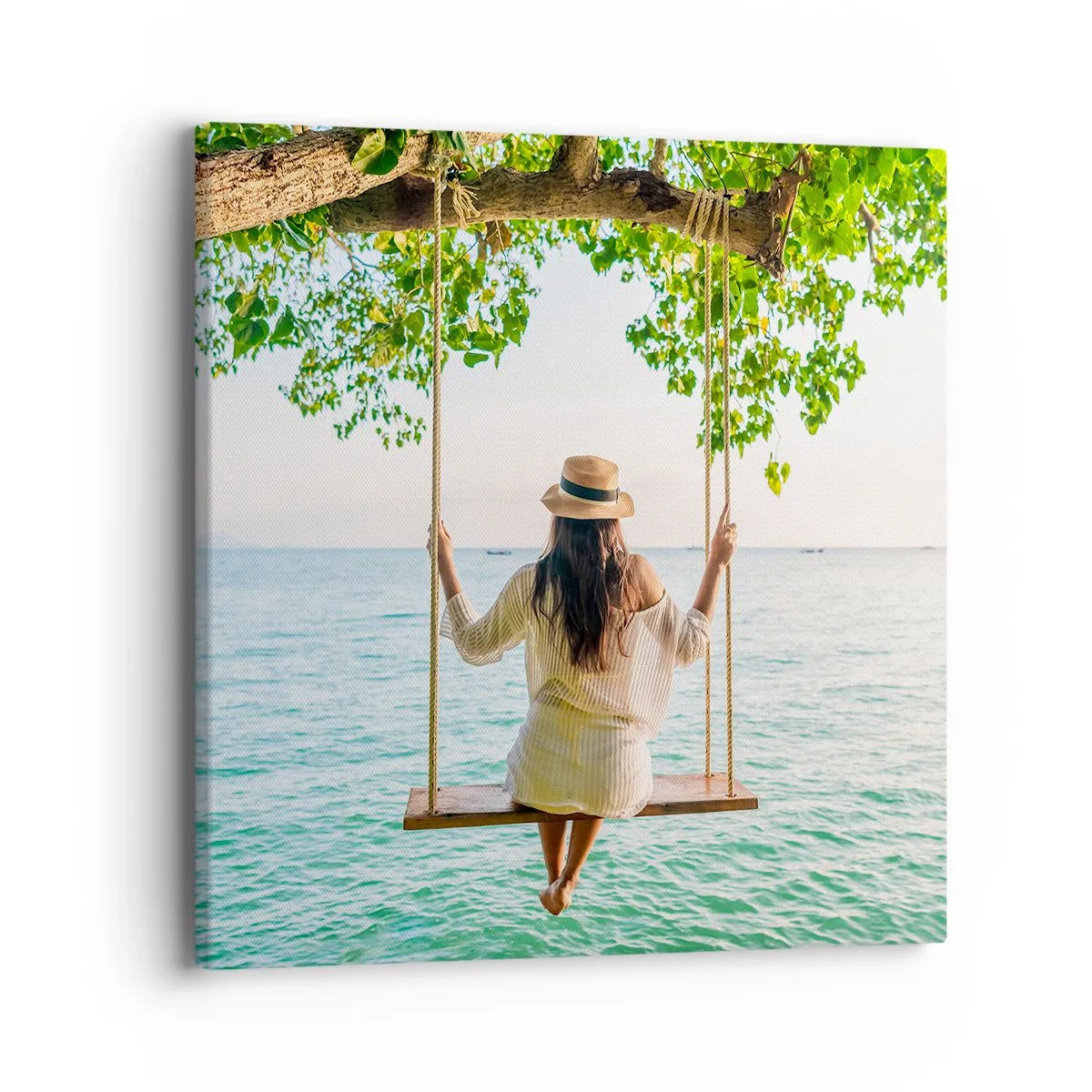 Tablou pe pânză - Viața este frumoasă - 40x40 cm