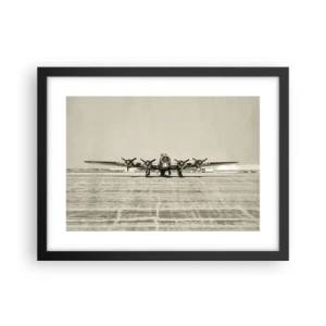 Poster în ramă neagră - Pregătit, ca întotdeauna - 40x30 cm