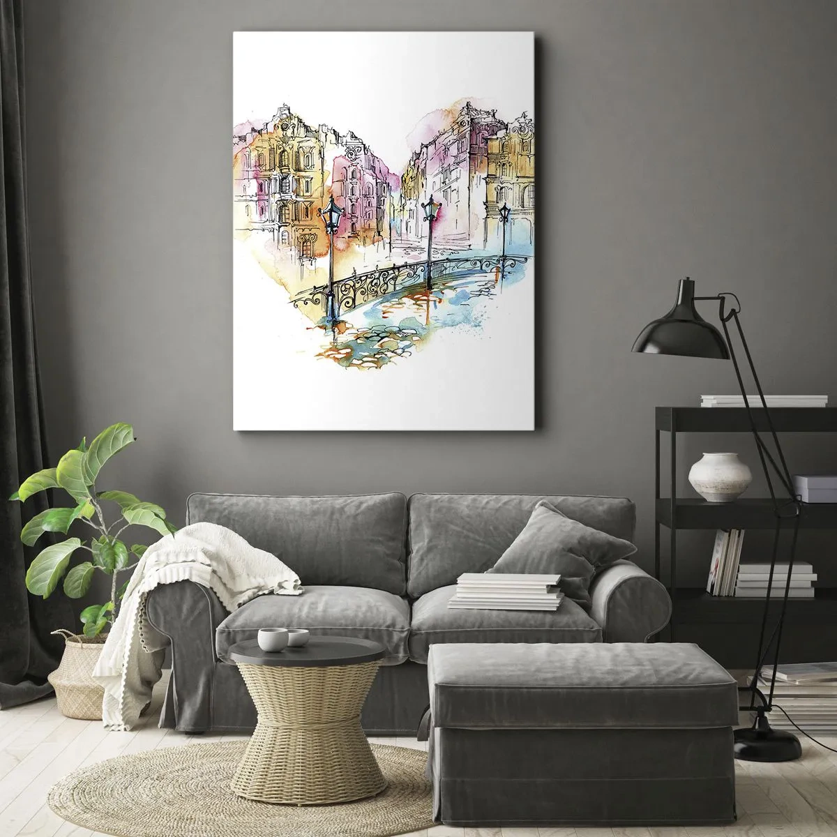 Tablou pe pânză - Inima orașului - 50x70 cm