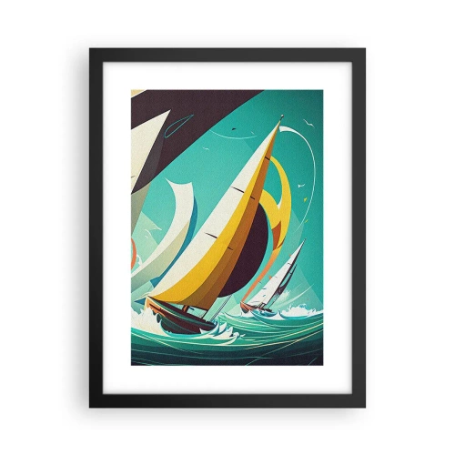 Poster în ramă neagră - Voinici și învingători - 30x40 cm