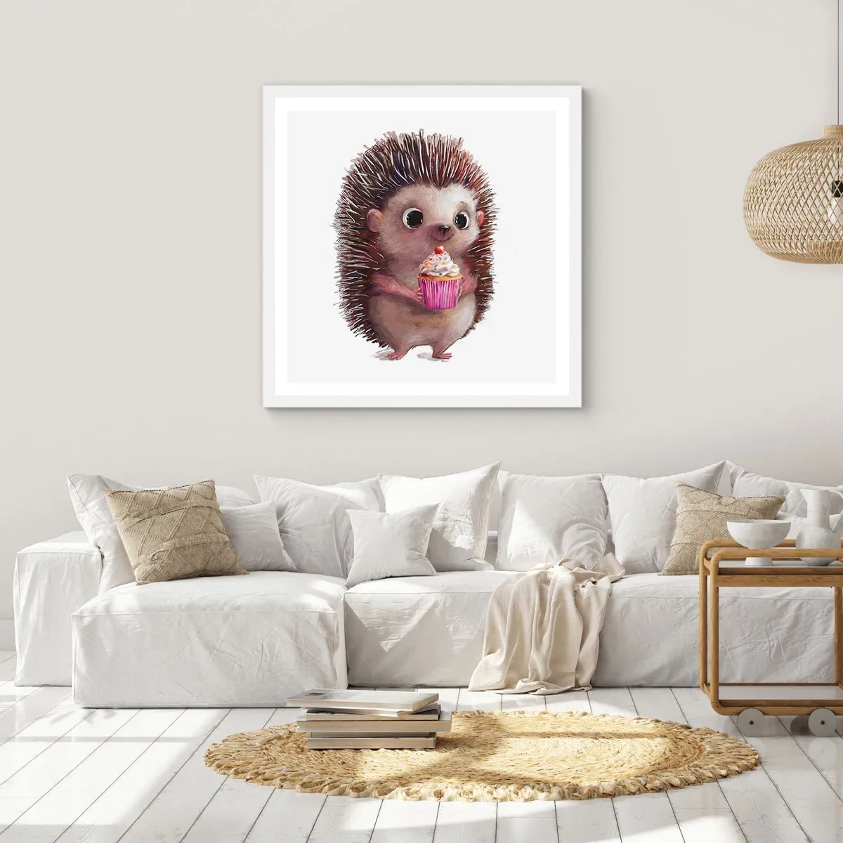 Poster în ramă albă - Fiecare zi este o sărbătoare - 30x30 cm