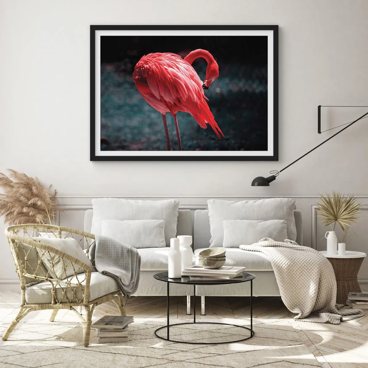 Poster în ramă neagră - Poemul purpuriu al naturii - 70x50 cm