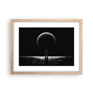 Poster în ramă de stejar deschis - Față în față - 40x30 cm