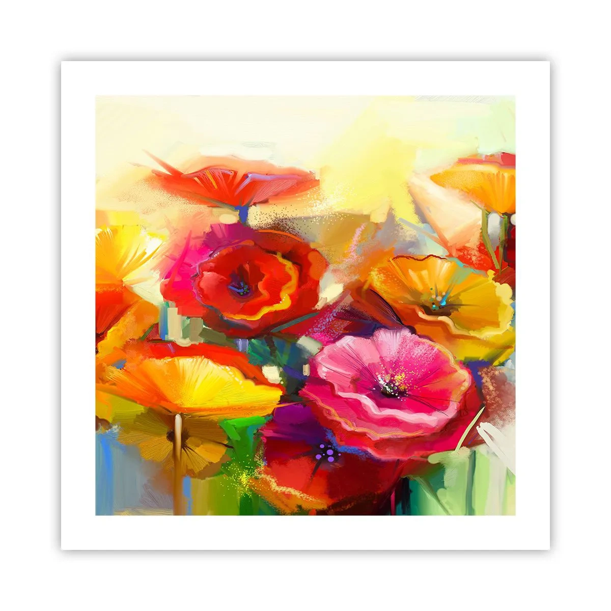 Poster - Nu numai roșu - 50x50 cm