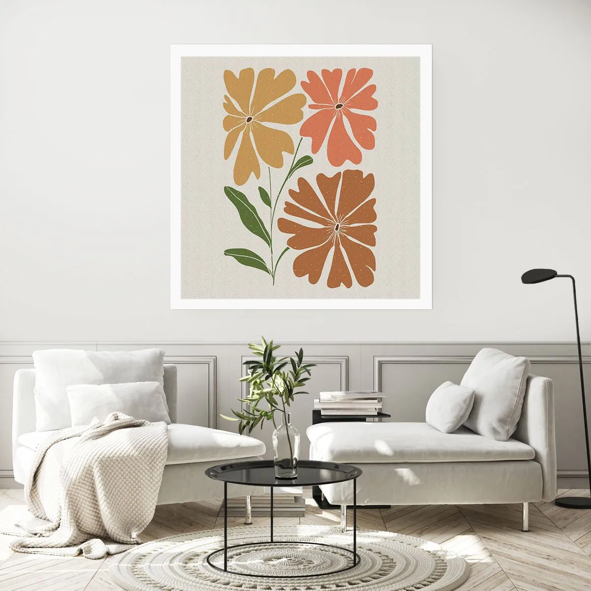 Poster - Natură și geometrie - 60x60 cm