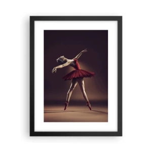 Poster în ramă neagră - Prima balerină - 30x40 cm