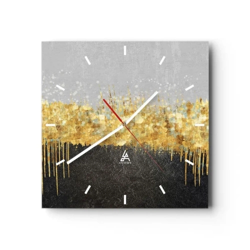Ceas de perete - Ceas pe sticlă - Înăuntru și în sus - 40x40 cm