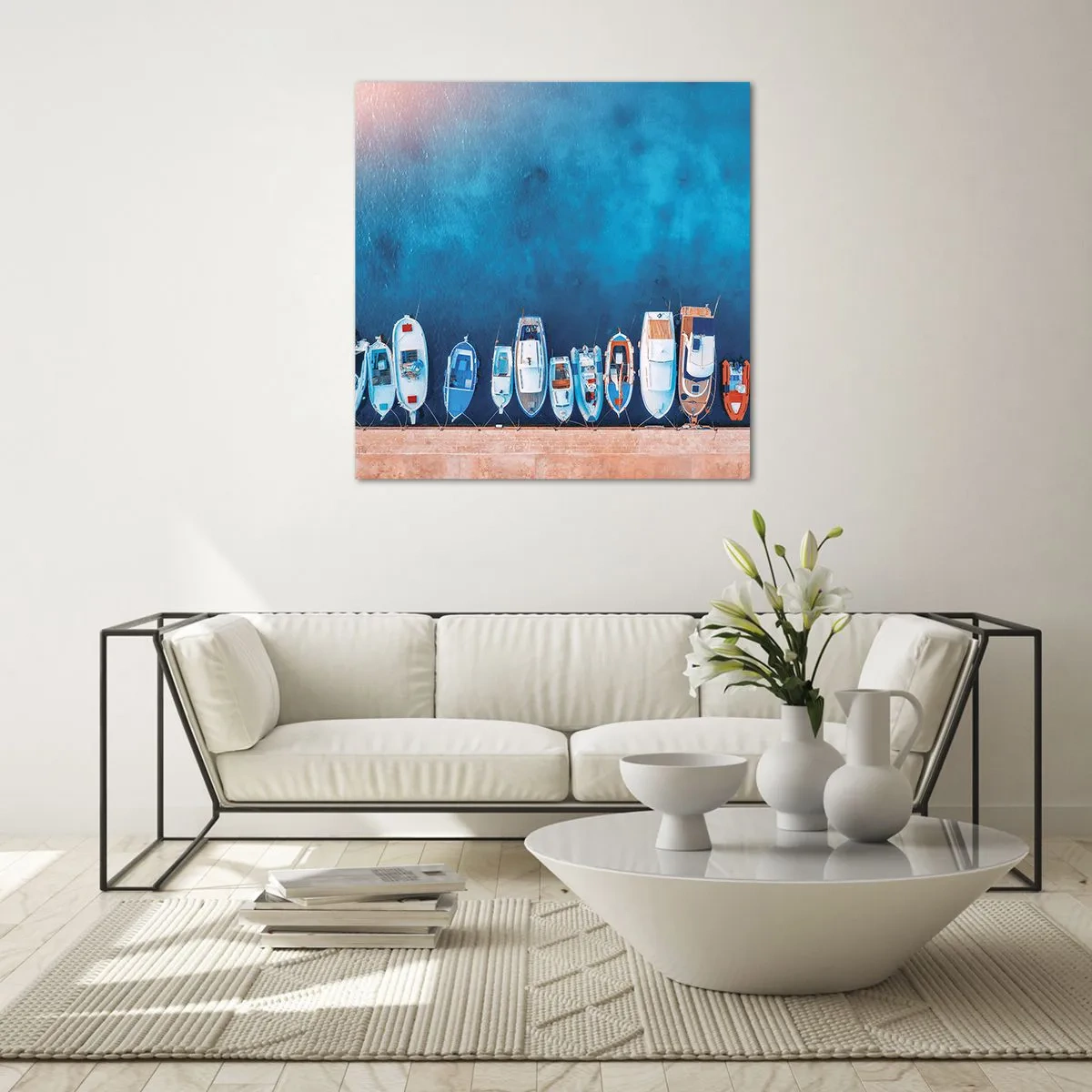 Tablou pe sticlă - Aliniere - 70x70 cm