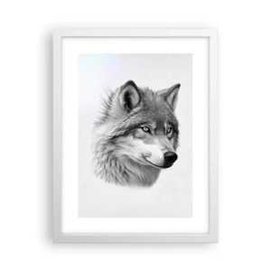 Poster în ramă albă - Alfa - fără îndoială - 30x40 cm