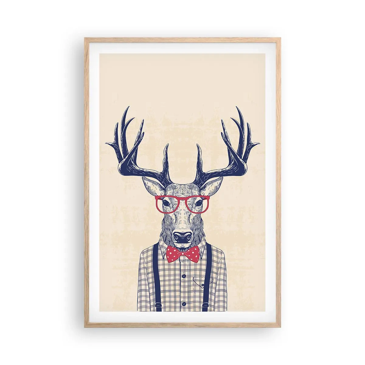 Poster în ramă de stejar deschis - O extravaganță jucăușă - 61x91 cm