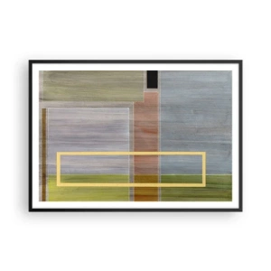 Poster în ramă neagră - Drept și liniștit - 100x70 cm