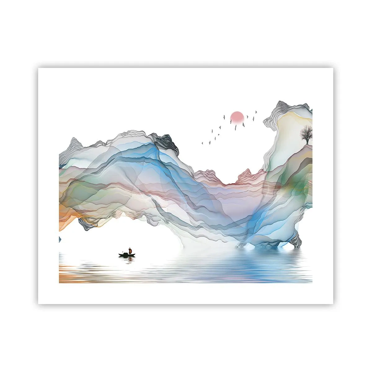 Poster - Spre munții de cristal - 50x40 cm