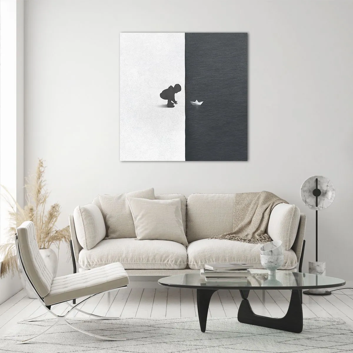 Tablou pe sticlă - Marea expediție - 40x40 cm