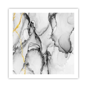 Poster - Compoziție cu motiv auriu - 60x60 cm