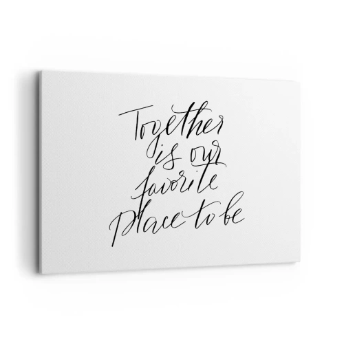 Tablou pe pânză - O simți și tu? - 100x70 cm