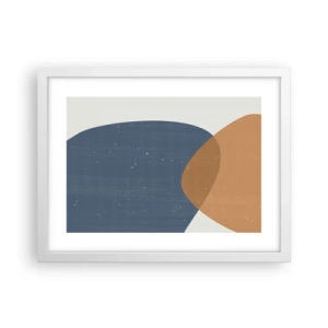 Poster în ramă albă - Ovale și influențe - 40x30 cm