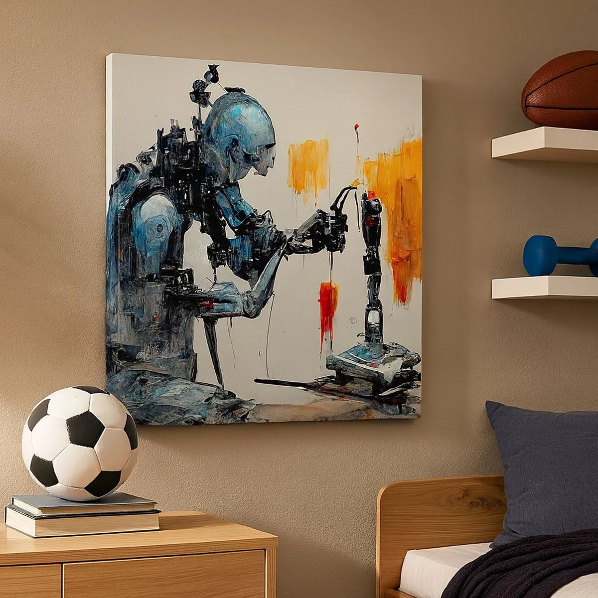 Tablou pe pânză - Vine ziua de mâine..... - 30x30 cm