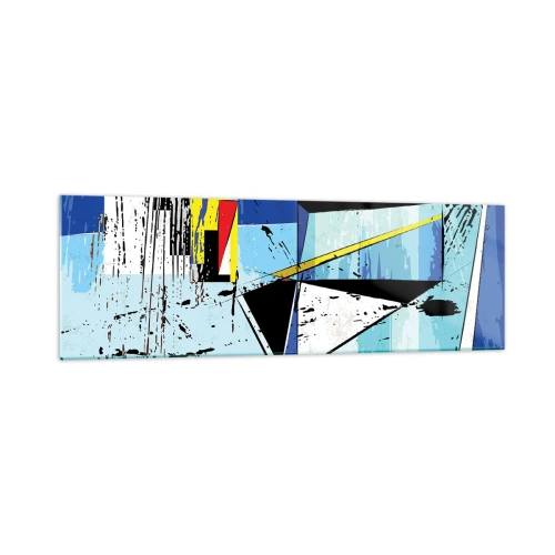 Tablou pe sticlă - Privind lumea dintr-un unghi... - 160x50 cm