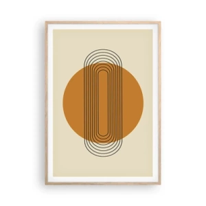 Poster în ramă de stejar deschis - Planul perfect - 70x100 cm