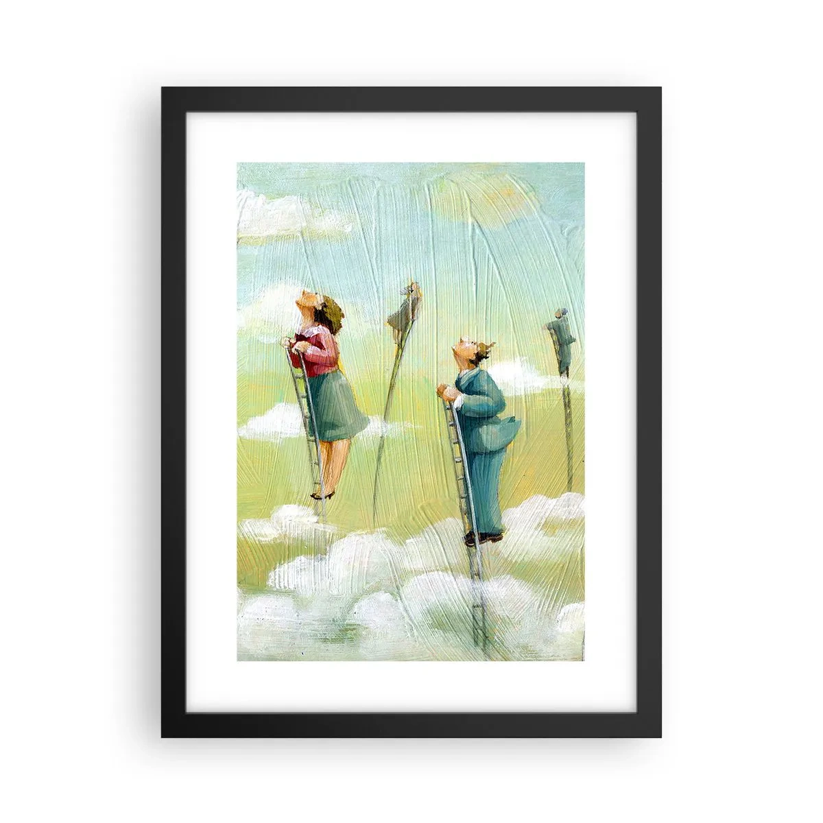 Poster în ramă neagră - Urmează-ți visul - 30x40 cm