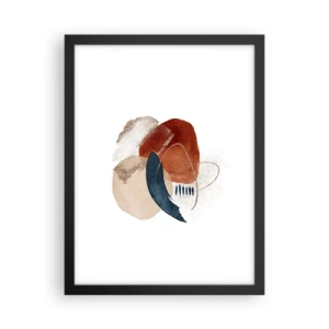 Poster în ramă neagră - Compoziție ovală - 30x40 cm