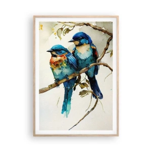 Poster în ramă de stejar deschis - Se simte jignit? - 70x100 cm